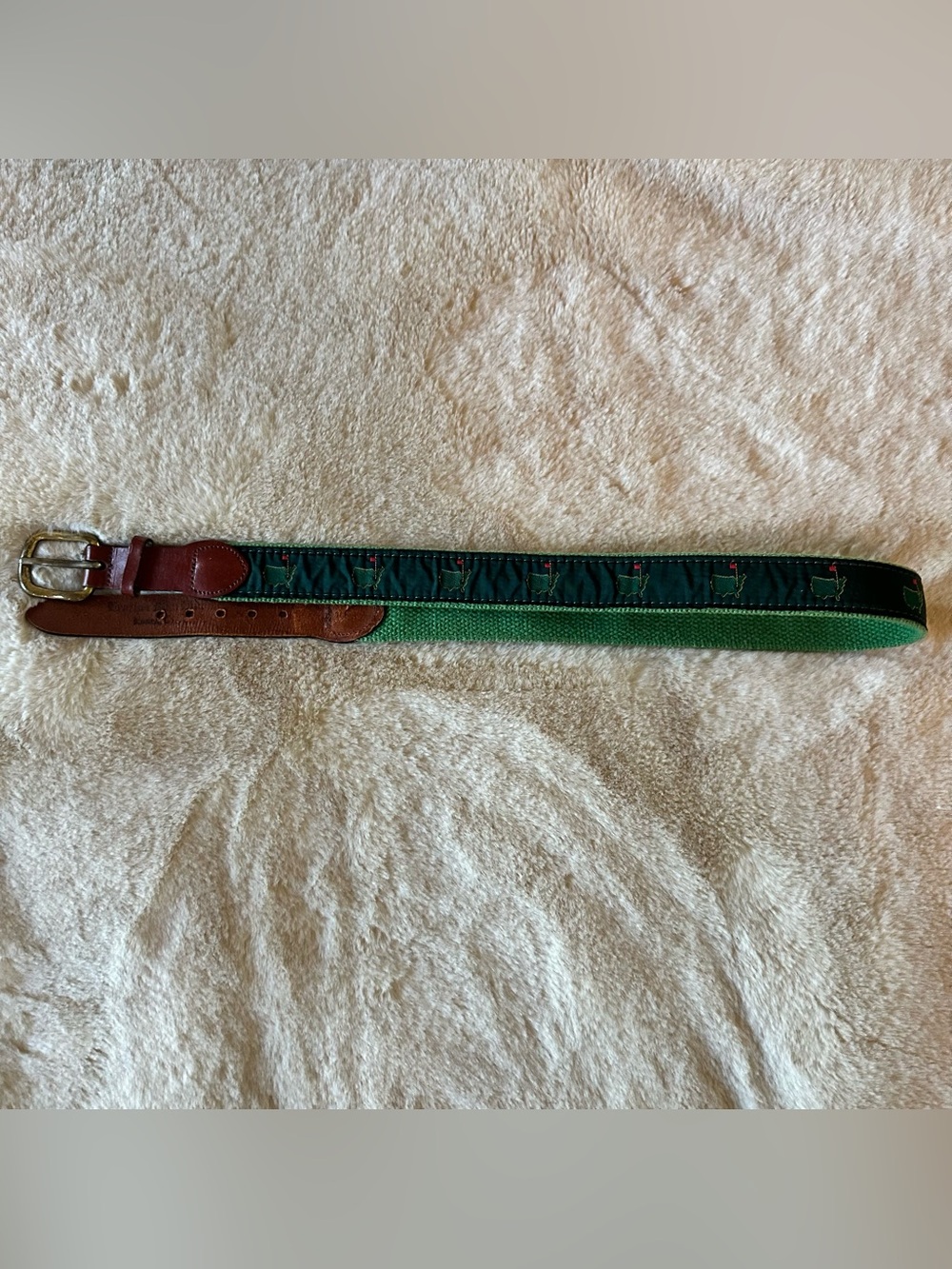 Vintage Leather Man Ltd. for The Masters / Augusta National Belt. Rare!
